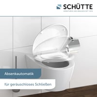 WC sedadlo Schütte FAMILY WHITE z duroplastu s funkciou pomalého sklápania, detským sedadlom a rýchloupínaním, biele, nosnosť do 175 kg 5
