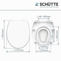 WC sedadlo Schütte FAMILY WHITE z duroplastu s funkciou pomalého sklápania, detským sedadlom a rýchloupínaním, biele, nosnosť do 175 kg 2