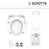 WC sedadlo Schütte FAMILY WHITE z duroplastu s funkciou pomalého sklápania, detským sedadlom a rýchloupínaním, biele, nosnosť do 175 kg 7
