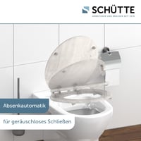 Colac de toaletă Schütte Lightwood cu mecanism Soft-Close, model cu aspect de lemn, capac cu miez de lemn, capacitate portantă de 150 kg, culoare lemn deschis 2