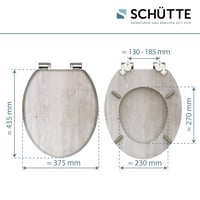 Colac de toaletă Schütte Lightwood cu mecanism Soft-Close, model cu aspect de lemn, capac cu miez de lemn, capacitate portantă de 150 kg, culoare lemn deschis 5
