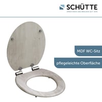 Colac de toaletă Schütte Lightwood cu mecanism Soft-Close, model cu aspect de lemn, capac cu miez de lemn, capacitate portantă de 150 kg, culoare lemn deschis 4