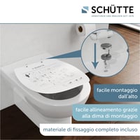 Colac WC oval Schütte cu mecanism Soft Close, capacitate de 200 kg - alb 5