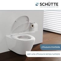 Colac WC oval Schütte cu mecanism Soft Close, capacitate de 200 kg - alb 4