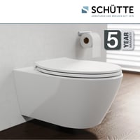 Schütte Prémium WC-ülőke Integrált Gyermekülőkével, Lecsapódásgátlóval, 300 kg Teherbírással, Levehető Gyermekbetéttel, Fehér 8