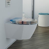 Capac WC Schütte SUNSET din duroplast cu mecanism de închidere lentă și sistem de eliberare rapidă, capacitate portantă 175 kg, capac WC cu model 9