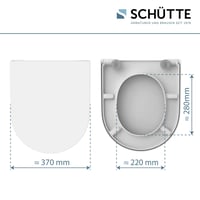 WC sedadlo Schütte pre Duravit Starck 3, so systémom Soft-Close, odnímateľné duroplastové veko, nosnosť 250 kg, výroba v EÚ, biele 2