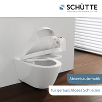 WC sedadlo Schütte pre Duravit Starck 3, so systémom Soft-Close, odnímateľné duroplastové veko, nosnosť 250 kg, výroba v EÚ, biele 4