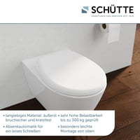 Schütte WC daska sa sporospuštajućim poklopcem, bijela, izrađena od nelomljivog termoplasta, nosivost 500 kg, poklopac koji se može skinuti, jednostavna „uradi sam” montaža 7