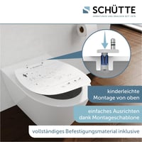 Schütte WC daska sa sporospuštajućim poklopcem, bijela, izrađena od nelomljivog termoplasta, nosivost 500 kg, poklopac koji se može skinuti, jednostavna „uradi sam” montaža 6
