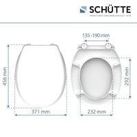 Capac WC Schütte fără închidere lentă, alb, duroplast rezistent la zgârieturi, ușor de curățat 4
