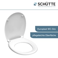Capac WC Schütte fără închidere lentă, alb, duroplast rezistent la zgârieturi, ușor de curățat 3