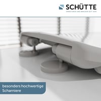 Capac WC Schütte cu închidere lentă, din material Duroplast incasabil, capacitate de susținere de 200 kg, alb, montaj DIY cu șablon 6