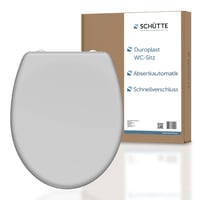 Schütte WC-ülőke szürke Duroplast anyagból, lecsapódásgátlóval és gyorskioldóval, 175 kg teherbírással 1