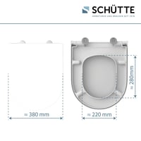 Schütte WC daska za Villeroy & Boch modele Subway 1, Omnia Architectura i Architectura, sa sporim spuštanjem, bijela, duroplast, nosivost 250 kg 2
