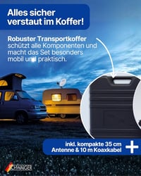SCHWAIGER 9604 Camping Műholdas Rendszer Komplett Szett Vevővel és 10m Kábellel - small receiver 5