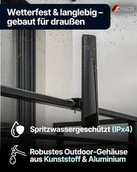 SCHWAIGER aktív kültéri antenna DVB-T2 DAB+ erősítővel, időjárásálló 7