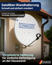 SCHWAIGER alumínium SAT fali tartó 45 cm műholdas antenna tartó WAH25A WAH35A WAH45A MAL30A 2