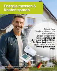 Schwaiger Merač nákladov na energiu a spotreby s veľkým displejom, meranie napätia, CO2 a prúdu, s predlžovacím káblom 2