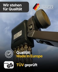 SCHWAIGER Monoblock Single LNB fehér műhold vevő fej 7