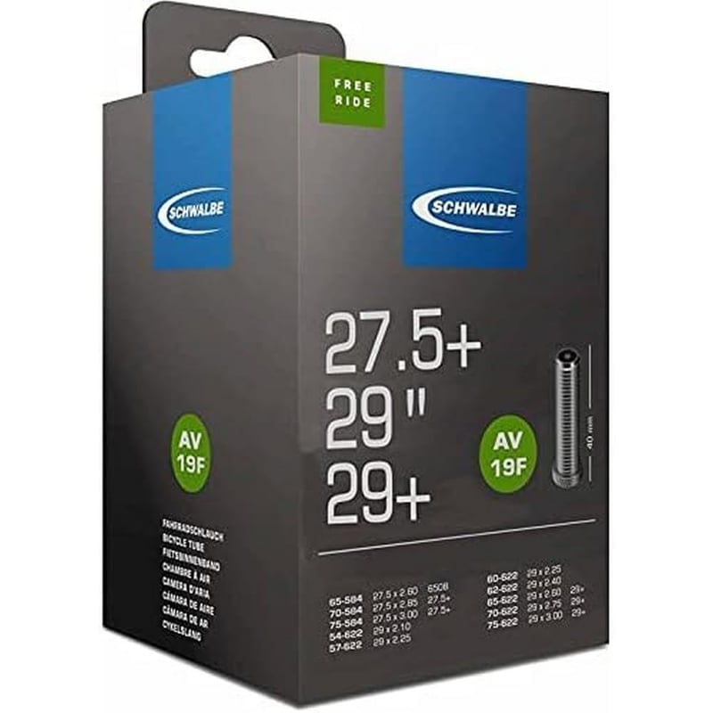 Cameră de aer pentru bicicletă Schwalbe AV 19F Freeride 27,5+ / 29 inchi (54/75-584/622) valvă 40 mm TR4