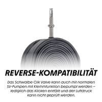 Duša na bicykel Schwalbe s ventilom Clik – Butylová duša s univerzálnym ventilom pre bicykle, gravel bicykle a elektrobicykle 5
