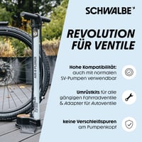 Súprava na konverziu ventilov Schwalbe Clik Valve – sada na premenu Presta SV ventilov pre bicyklové plášte 4