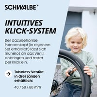 Schwalbe Clik Valve tubeless szelep szett 2x40mm kerékpárhoz - 16x1.5 (40-305) 6