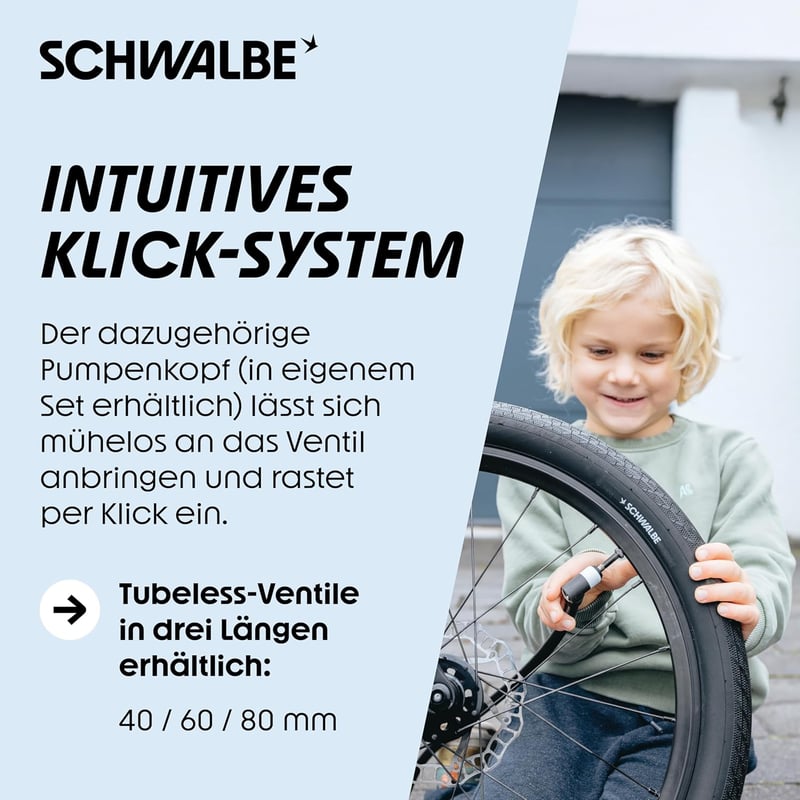 Schwalbe Clik Valve tubeless szelep szett 2x40mm kerékpárhoz - 16x1.5 (40-305)