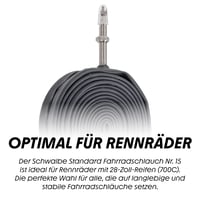 Cestná duša Schwalbe SV15 23/30-622/630 IB so 60 mm ventilom, 1 ks 5