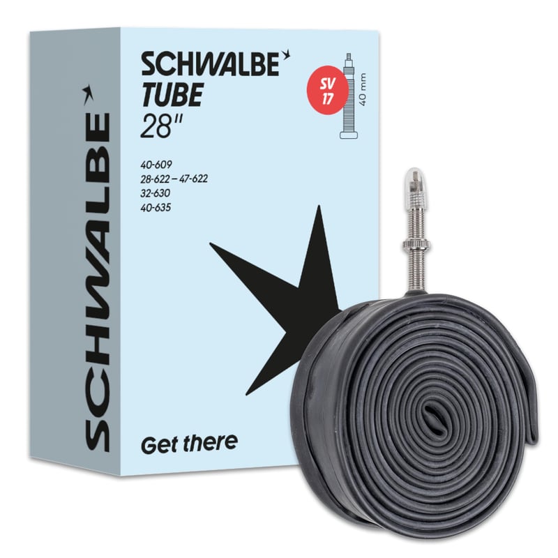 Cameră de aer pentru bicicletă Schwalbe SV17 28/47-622/635 IB, valvă 60 mm, pentru biciclete de trekking și oraș