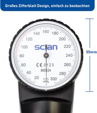 SCIAN Manuális Vérnyomásmérő - Aneroid Szfigmomanométer D-Gyűrűs Univerzális Mandzsettával 22-42cm, Hordtáskával, Felnőtteknek, Időseknek

A 5