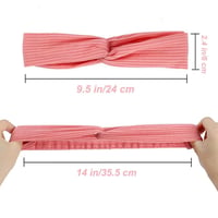 scicent Női Fejpánt Szett 5 db - Rugalmas Turbán Bandana Jóga Sporthoz 6