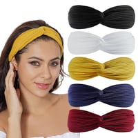 scicent Női Fejpánt Szett 5 db - Rugalmas Turbán Bandana Jóga Sporthoz 1