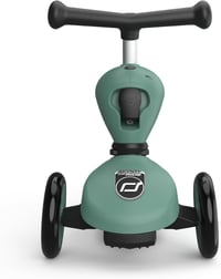 Scoot & Ride Highwaykick 1 Roller 2in1 Ülőkével és Állva Használható Gyerek Roller 1-5 Éveseknek Forest Zöld Biztonsági Paddal 4