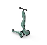 Scoot & Ride Highwaykick 1 Roller 2u1 Dječji Romobil sa Sjedalom i Mogućnošću Vožnje Stojeći za Djecu od 1 do 5 Godina, Boja: Šumsko Zelena, sa Sigurnosnom Podlogom 2