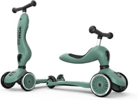 Scoot & Ride Highwaykick 1 Roller 2in1 Ülőkével és Állva Használható Gyerek Roller 1-5 Éveseknek Forest Zöld Biztonsági Paddal 3