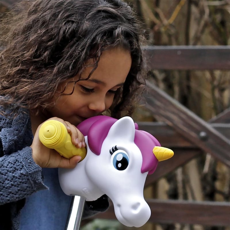 Scootaheadz Unikornis Fej Roller Kormány Kiegészítő Gyerekeknek - Fehér Műanyag Dekoráció Kickboard-hoz