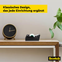 Dispenser pentru bandă adezivă Scotch C38, negru, cu 1 rolă de bandă adezivă inclusă, 19 mm x 33 m 4