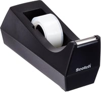 Dispenser pentru bandă adezivă Scotch C38, negru, cu 1 rolă de bandă adezivă inclusă, 19 mm x 33 m 1