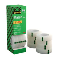Lepiaca páska Scotch Magic – Priehľadná a matná, popisovateľná, nekopírovateľná – 19 mm x 33 m – 8 kotúčov 1