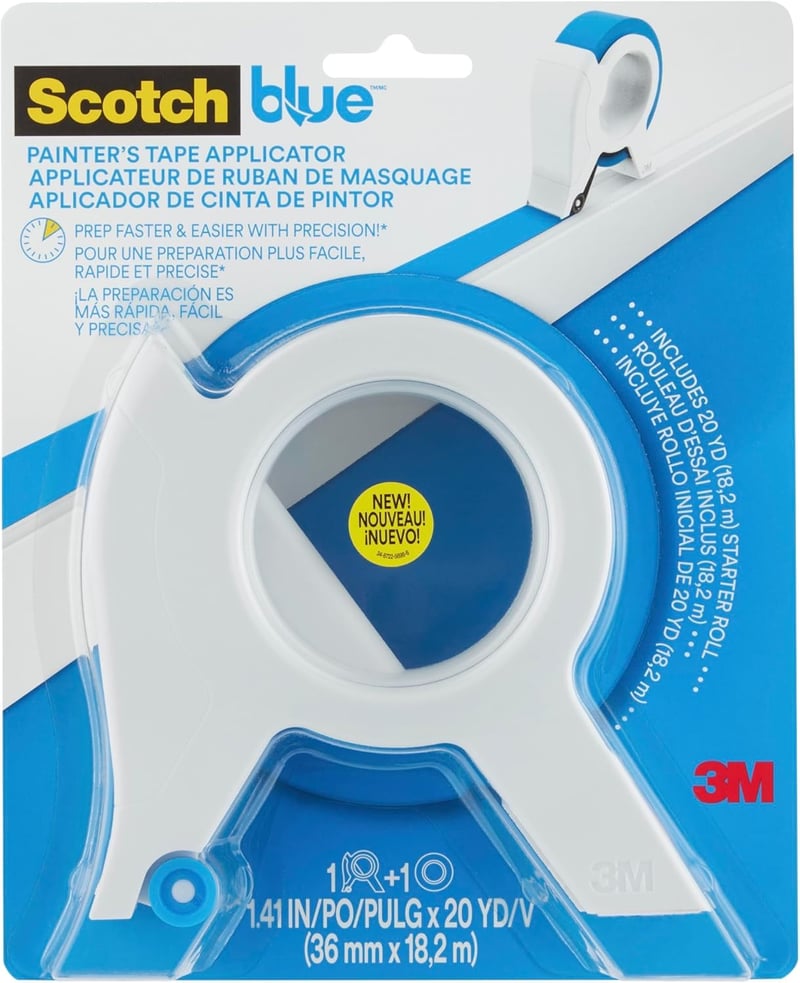 Dávkovač maliarskej pásky ScotchBlue TA3-SB-ESF2090 s 1 kotúčom maskovacej pásky 36 mm x 18,2 m na maľovanie rôznych povrchov, okien a dverových rámov