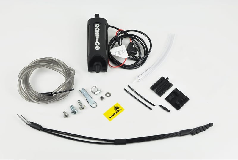 Scottoiler xSystem 3.0+ Elektronikus Lánckenő Bluetooth Vezérléssel Biodegradábilis Olajjal