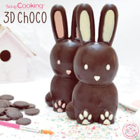 ScrapCooking 3D Nyúl Csokoládé Forma - Húsvéti Nyuszi Sütőforma Profi Minőség 8