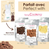 ScrapCooking 3D Nyúl Csokoládé Forma - Húsvéti Nyuszi Sütőforma Profi Minőség 9