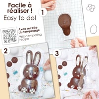 ScrapCooking 3D Nyúl Csokoládé Forma - Húsvéti Nyuszi Sütőforma Profi Minőség 6