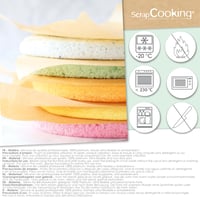 ScrapCooking 5 darab szilikon tortaforma réteges és rainbow tortához, kerek, 15,5 cm átmérő, tapadásmentes szülinapi tortához 5