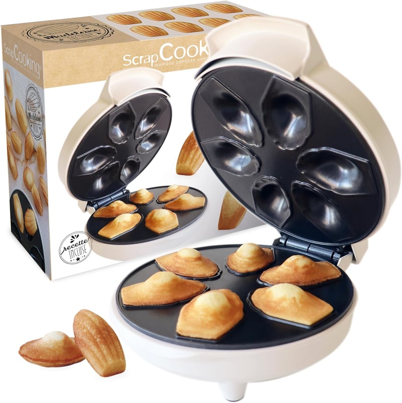 ScrapCooking Madeleine gép - Puha madeleinek 4 perc alatt - Sütőknek ajándék