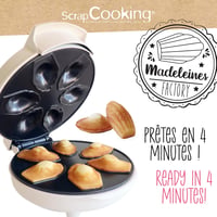 ScrapCooking Madeleine gép - Puha madeleinek 4 perc alatt - Sütőknek ajándék 2