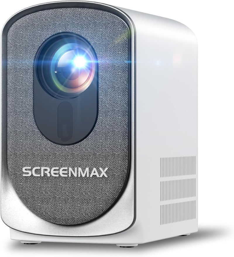 SCREENMAX C7 Mini Projektor 1080P WiFi Bluetooth, Elektronikus Fókusz és Keystone Korrekció